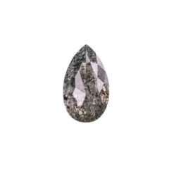 .94 Carat Salt And Pepper Double Cut Pear Diamond