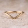 Vintage Classic Contour Wedding Band, 14k Yellow Gold