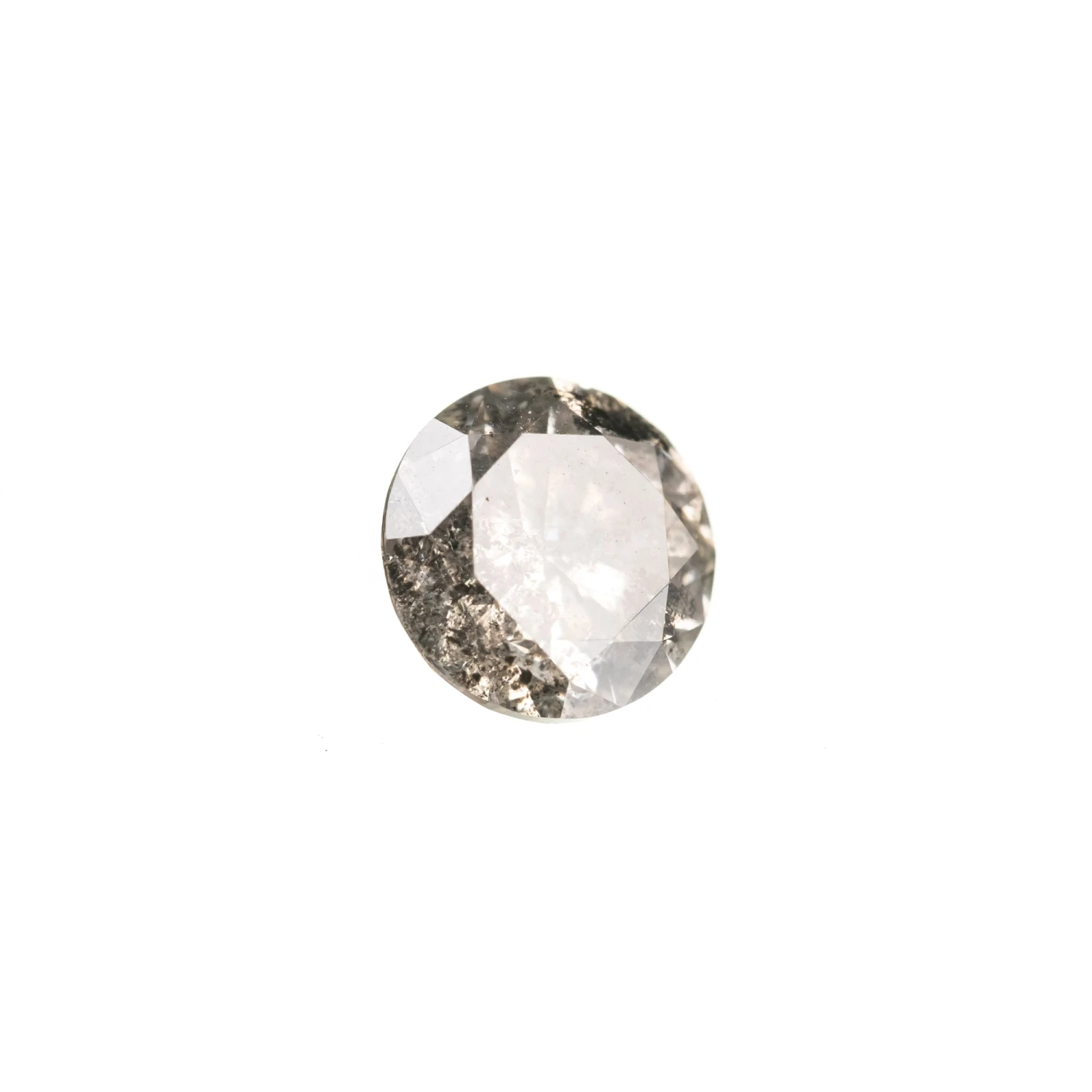 1.05 Carat Salt And Pepper Brilliant Cut Round Diamond - Image 3