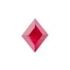 1.06 Carat Deep Red Double Cut Lozenge Ruby