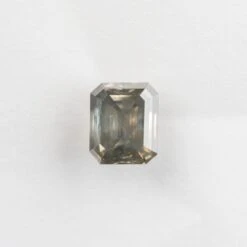 1.18 Carat Salt And Pepper Double Cut Asscher Diamond