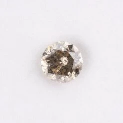 1.19 Carat Salt And Pepper W/ Warm Tones Brilliant Cut Round Diamond