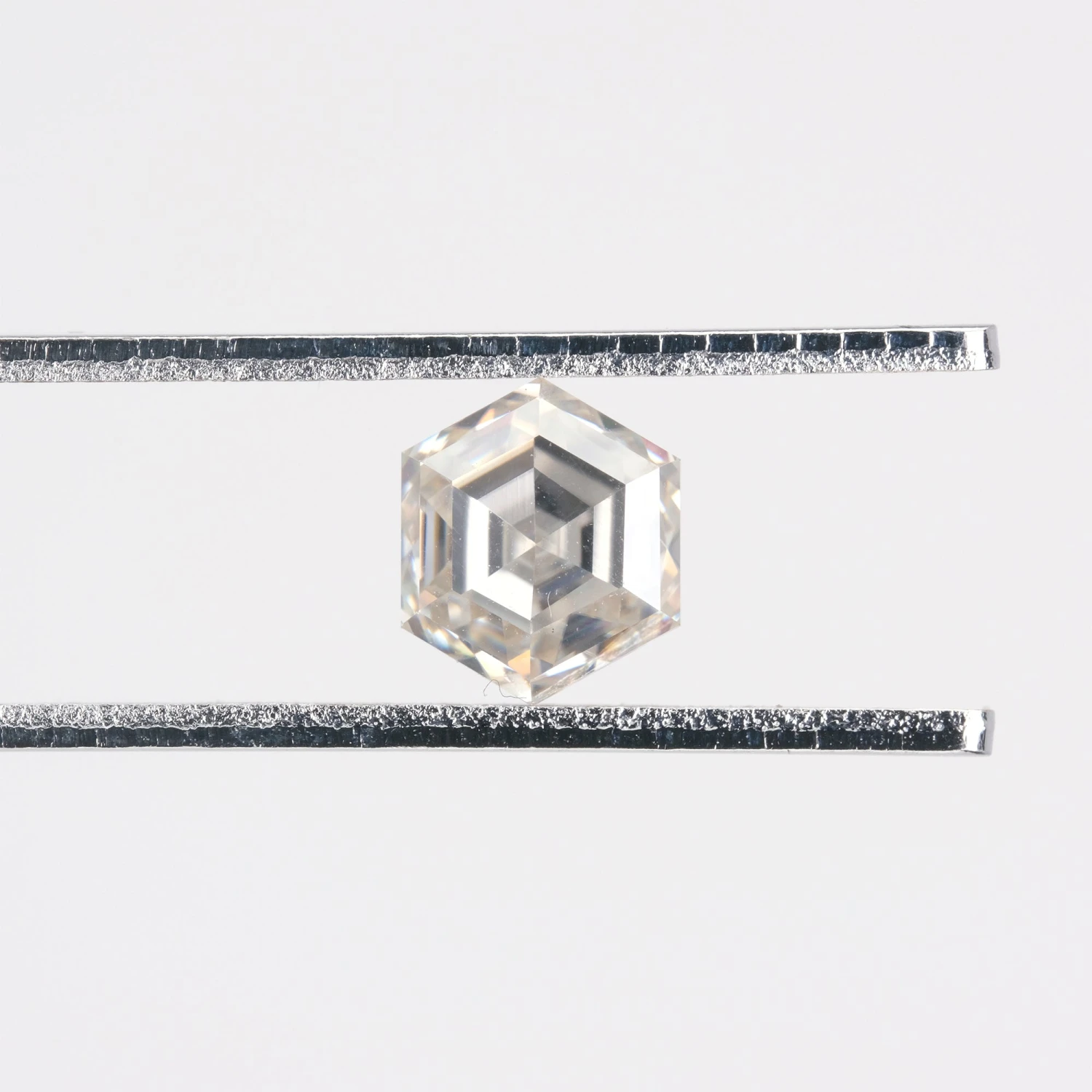 1.21 Carat Clear White Step Cut Hexagon Moissanite - Image 6