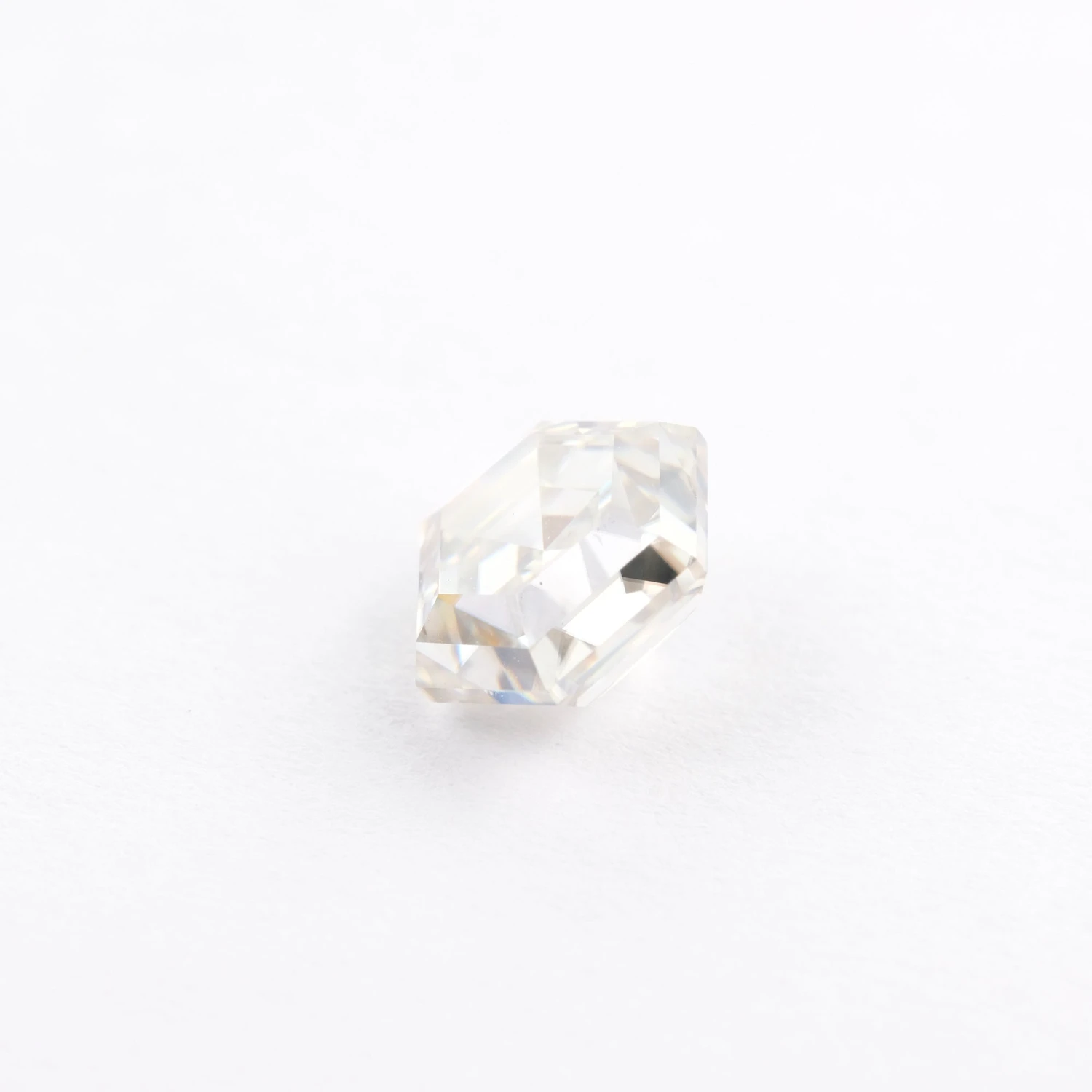1.21 Carat Clear White Step Cut Hexagon Moissanite - Image 2