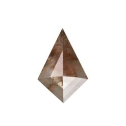 1.21 Carat Orange Salt And Pepper Rose Cut Kite Diamond