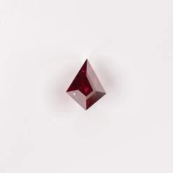 1.26 Carat Deep Red Double Cut Kite Ruby