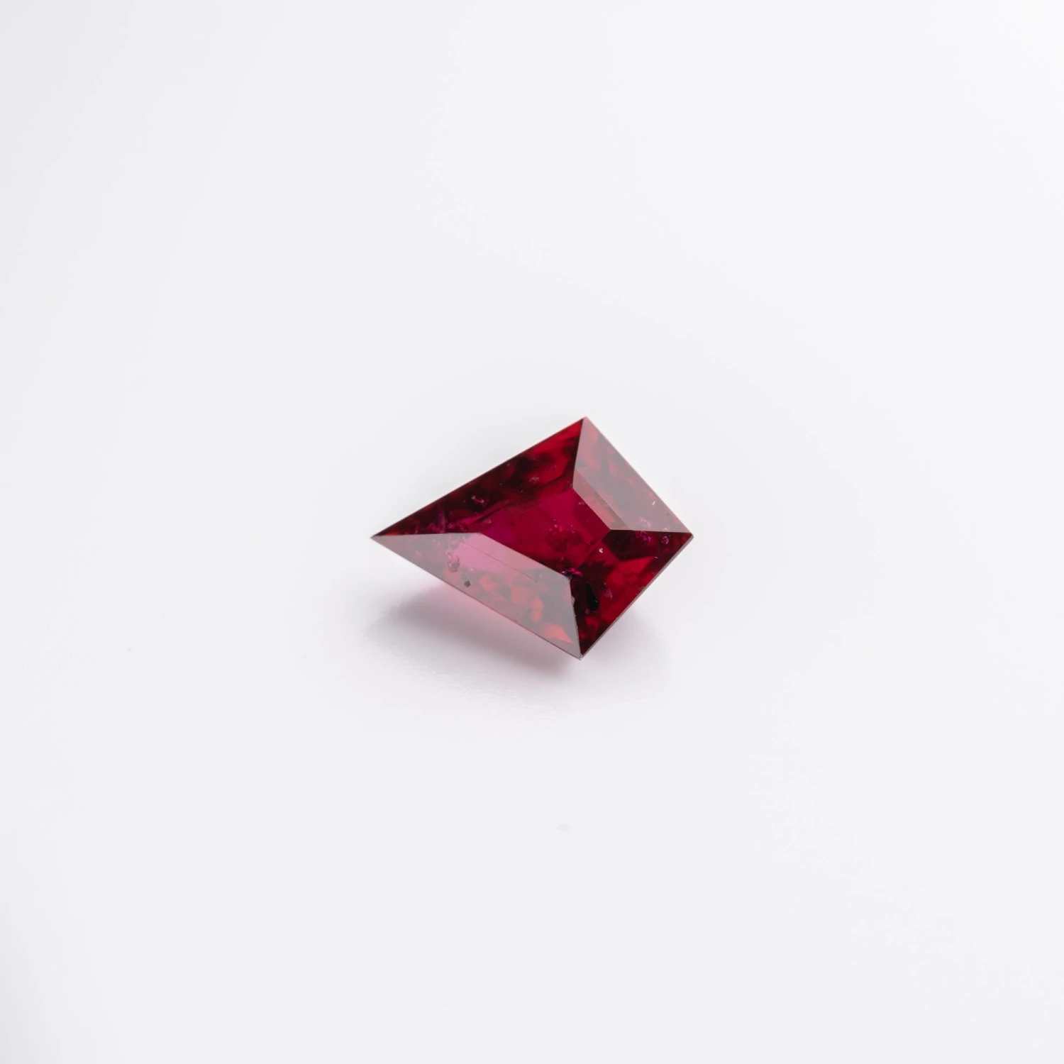 1.26 Carat Deep Red Double Cut Kite Ruby - Image 2