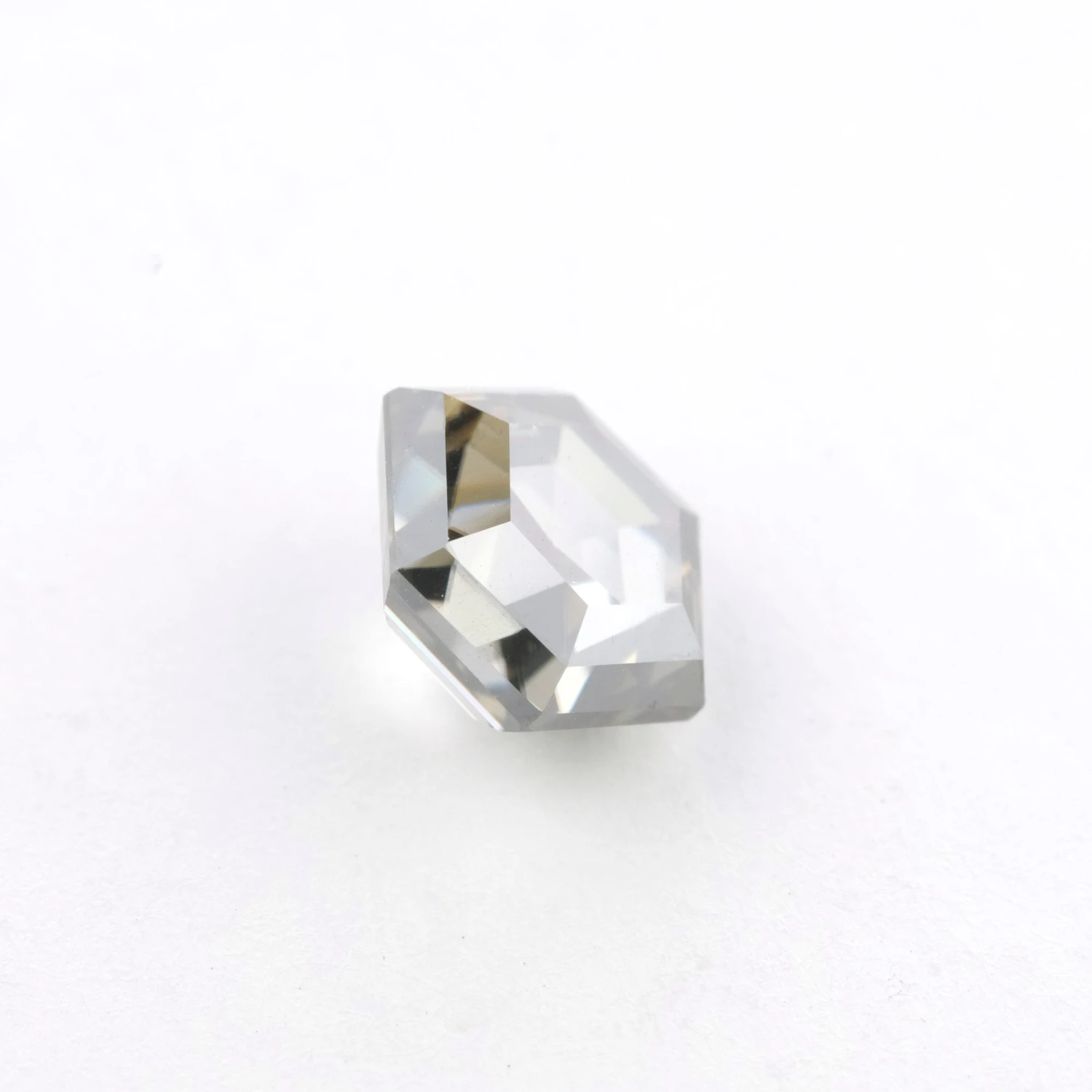 1.16 Carat Translucent Grey Step Cut Hexagon Moissanite - Image 4