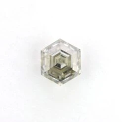 1.35 Carat Warm Toned Step Cut Hexagon Moissanite