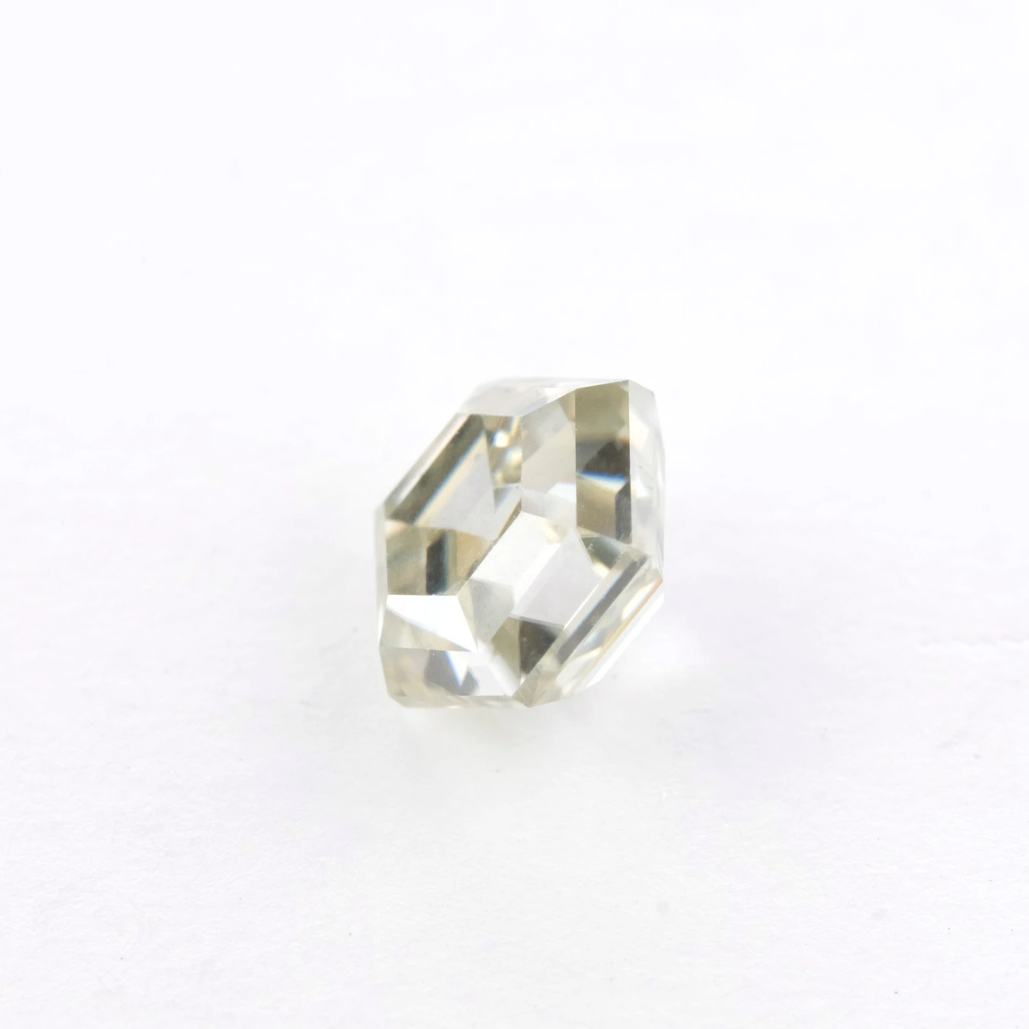 1.35 Carat Warm Toned Step Cut Hexagon Moissanite - Image 2