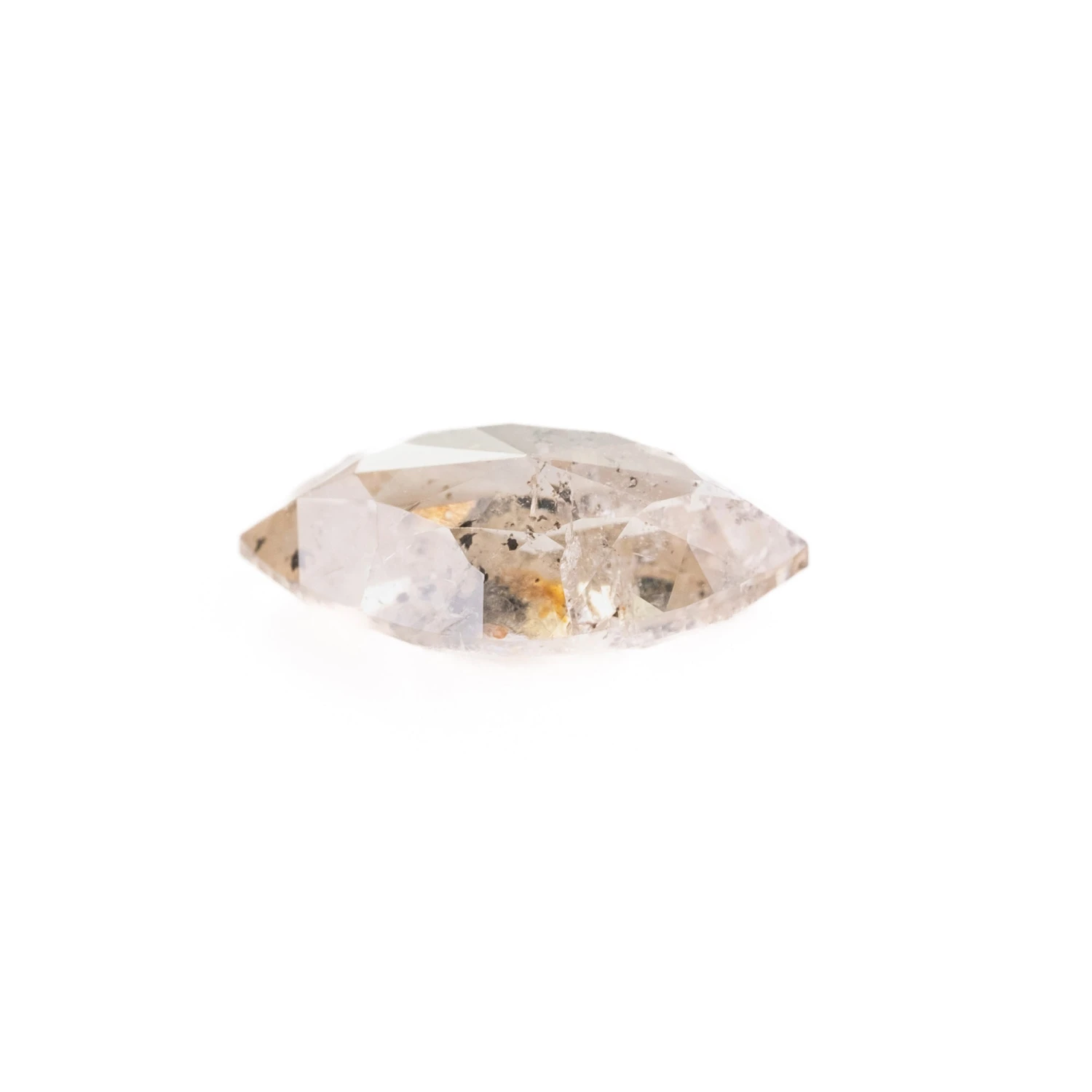 1.36 Carat Salt And Pepper Double Cut Marquise Diamond - Image 2