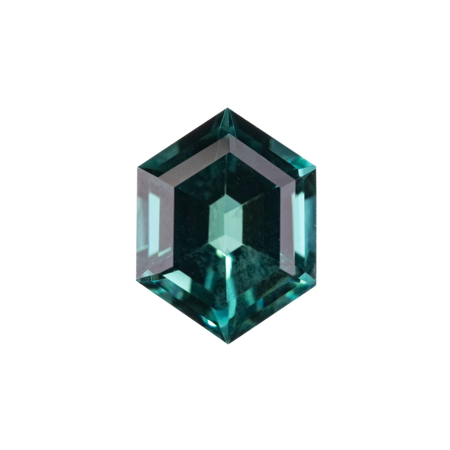 1.43 Carat Lagoon Step Cut Hexagon Tourmaline