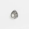 1.51 Carat Salt And Pepper Rose Cut Pear Diamond