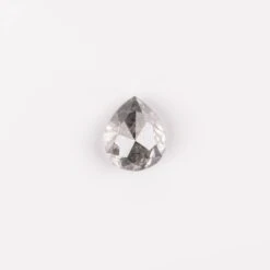 1.72 Carat Salt And Pepper Double Cut Pear Diamond