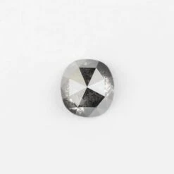 1.78 Carat Salt And Pepper Rose Cut Cushion Diamond