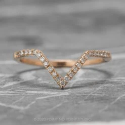 X-Large Diamond Victoria Band, 14K Rose Gold