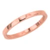 1.7mm Wide X 1.7mm 14k Rose Gold Square Wedding Band, Polished