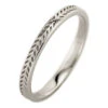 Eco Friendly Chevron Wedding Band, Platinum