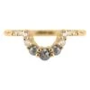 Salt And Pepper Diamond Ring, Gwen 14k Yellow Gold