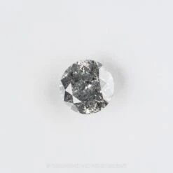 2.02 Carat Salt And Pepper Brilliant Cut Round Diamond