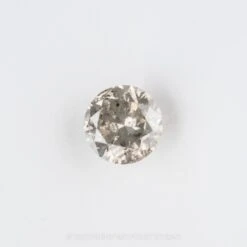2.07 Carat Salt And Pepper Brilliant Cut Round Diamond