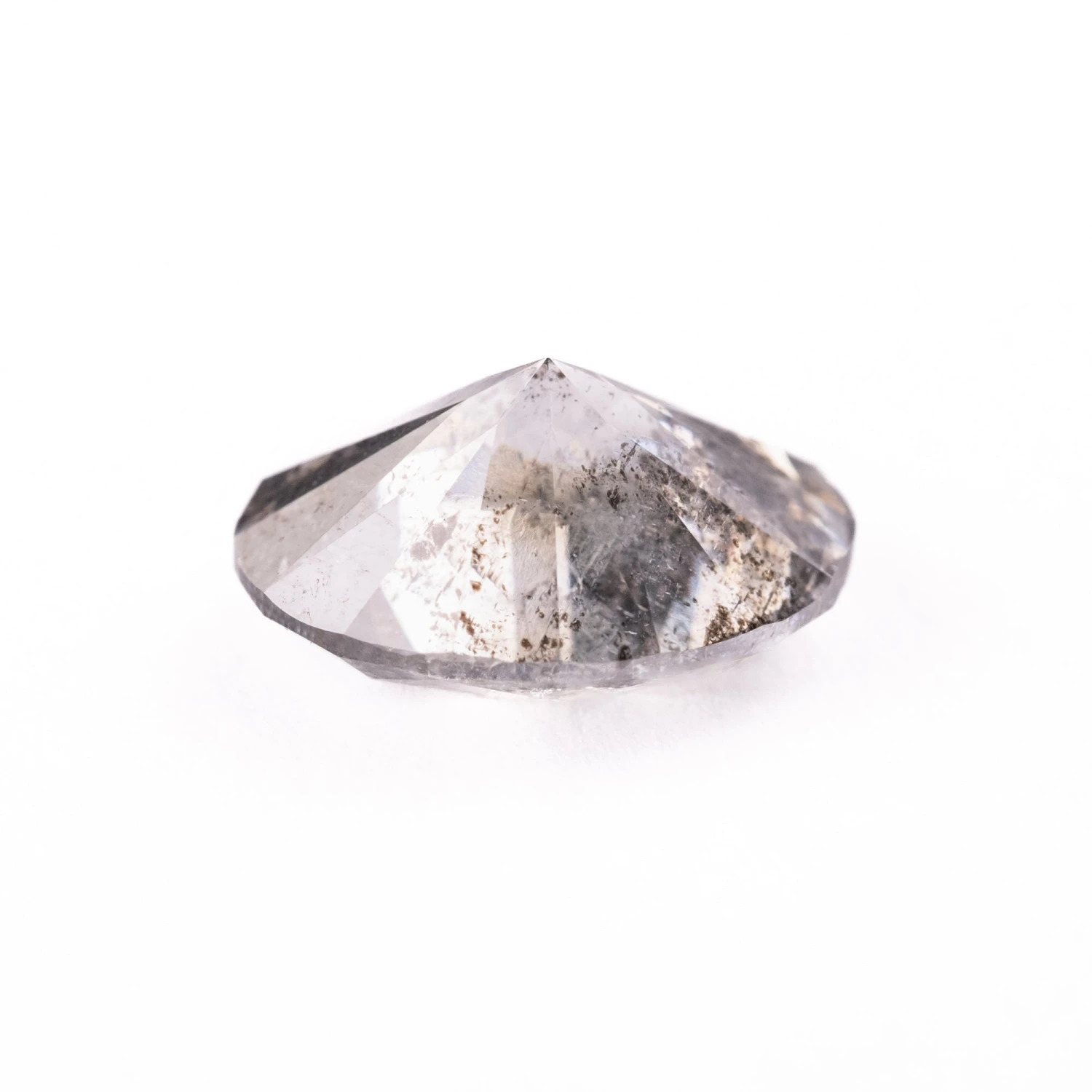 2.10 Carat Salt And Pepper Brilliant Cut Oval Diamond - Image 2