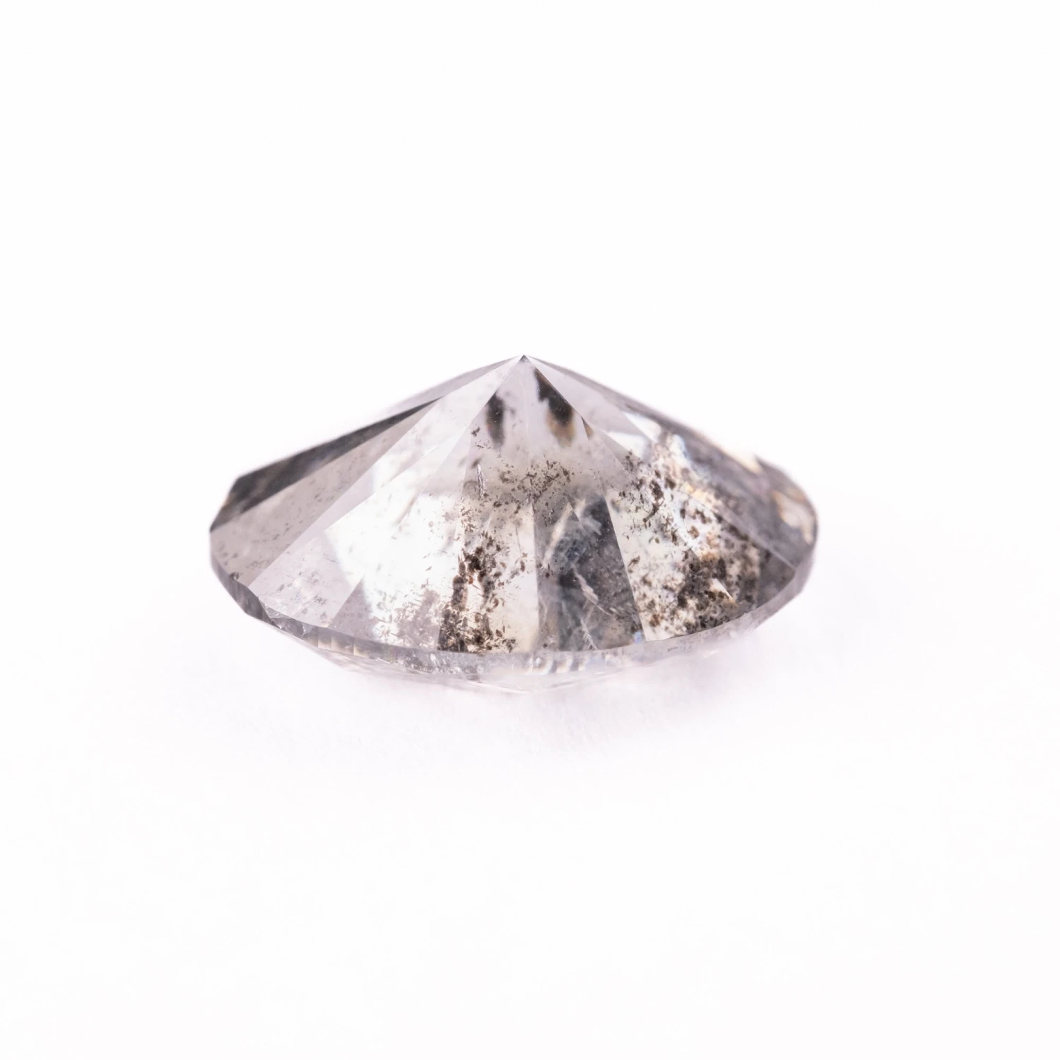 2.10 Carat Salt And Pepper Brilliant Cut Oval Diamond - Image 3