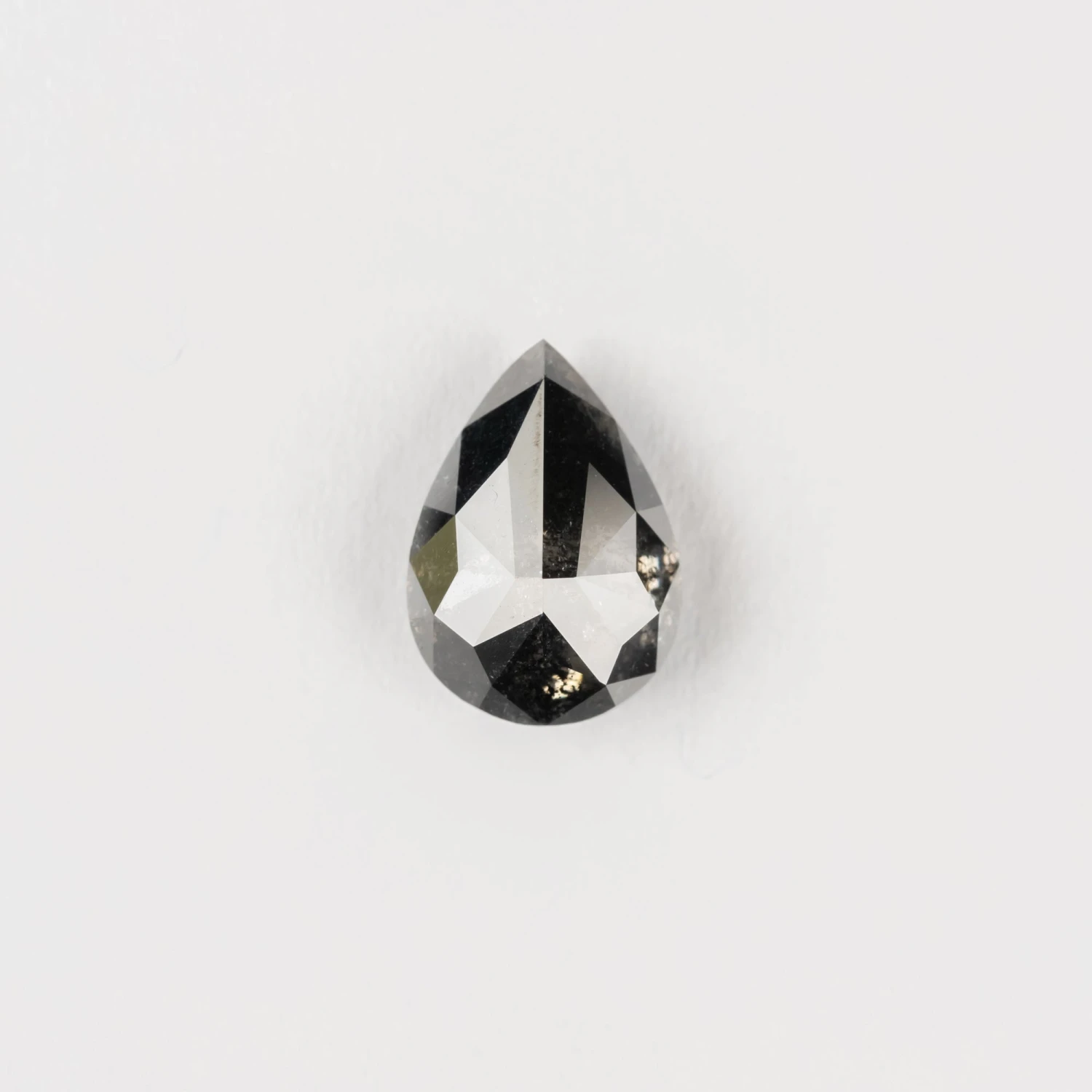 2.30 Carat Black Double Cut Pear Diamond