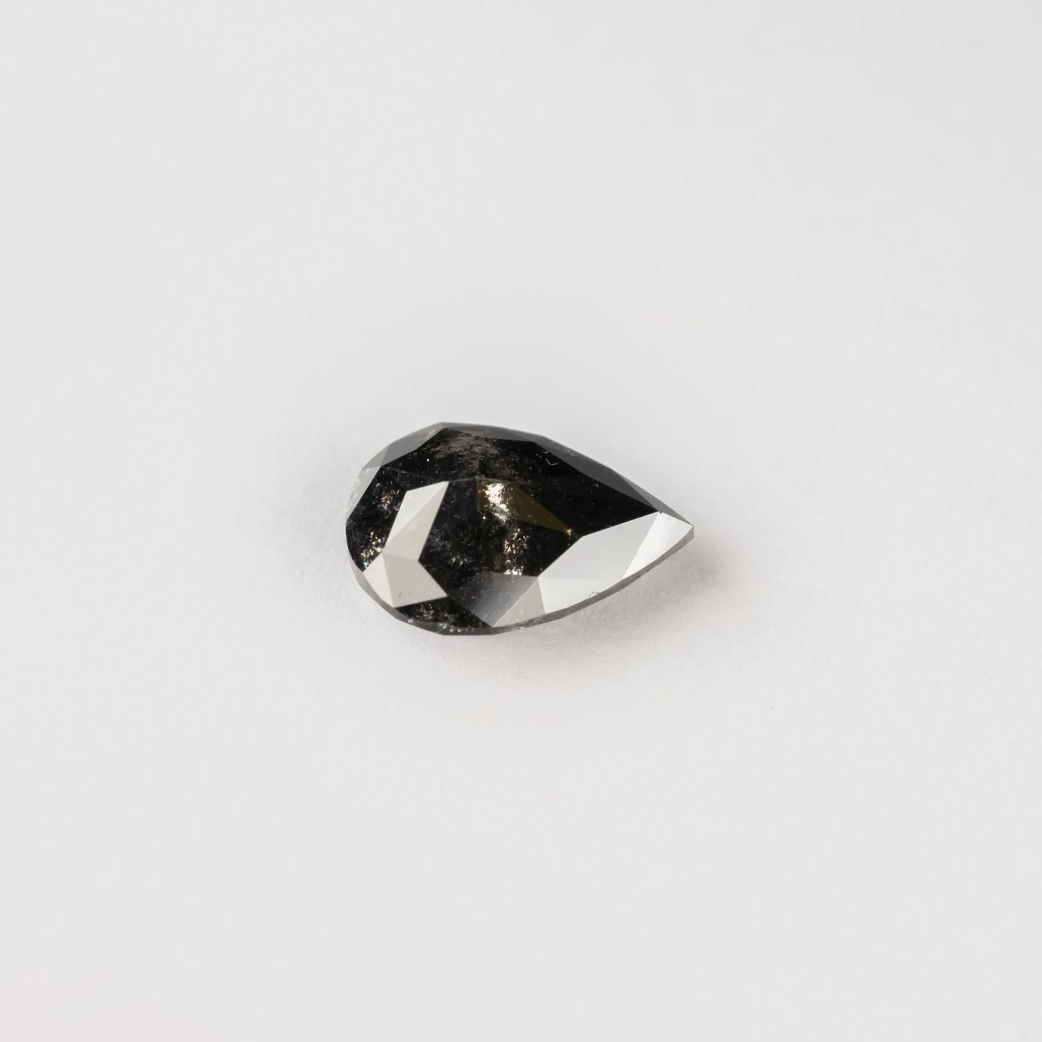 2.30 Carat Black Double Cut Pear Diamond - Image 3