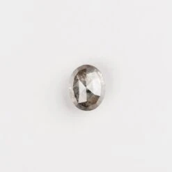 2.35 Carat Salt And Pepper Double Cut Oval Diamond