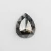 2.57 Carat Black Rose Cut Pear Diamond