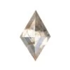 2.86 Carat Salt And Pepper Rose Cut Lozenge Diamond