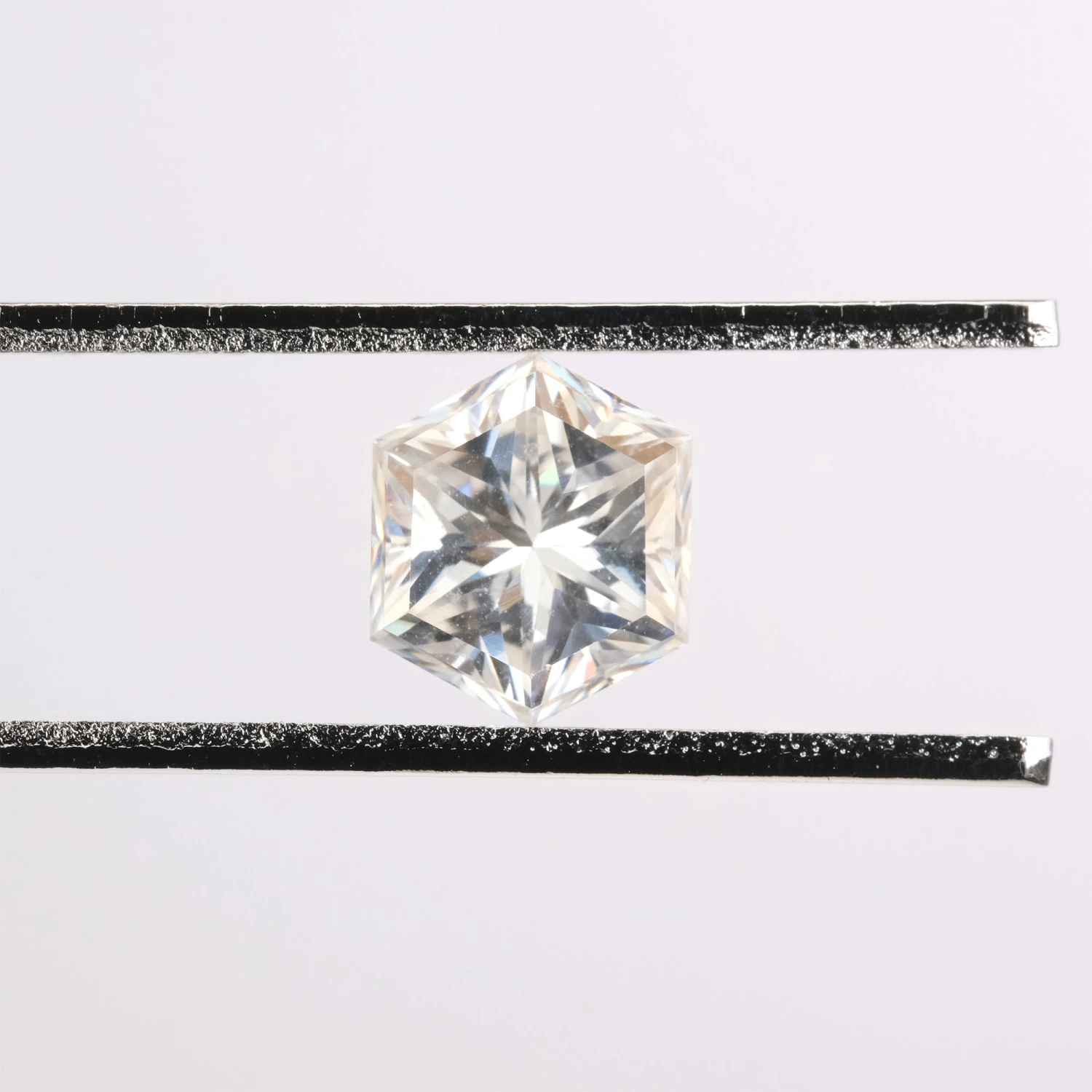 1.38 Carat White Hexagon Moissanite - Image 2