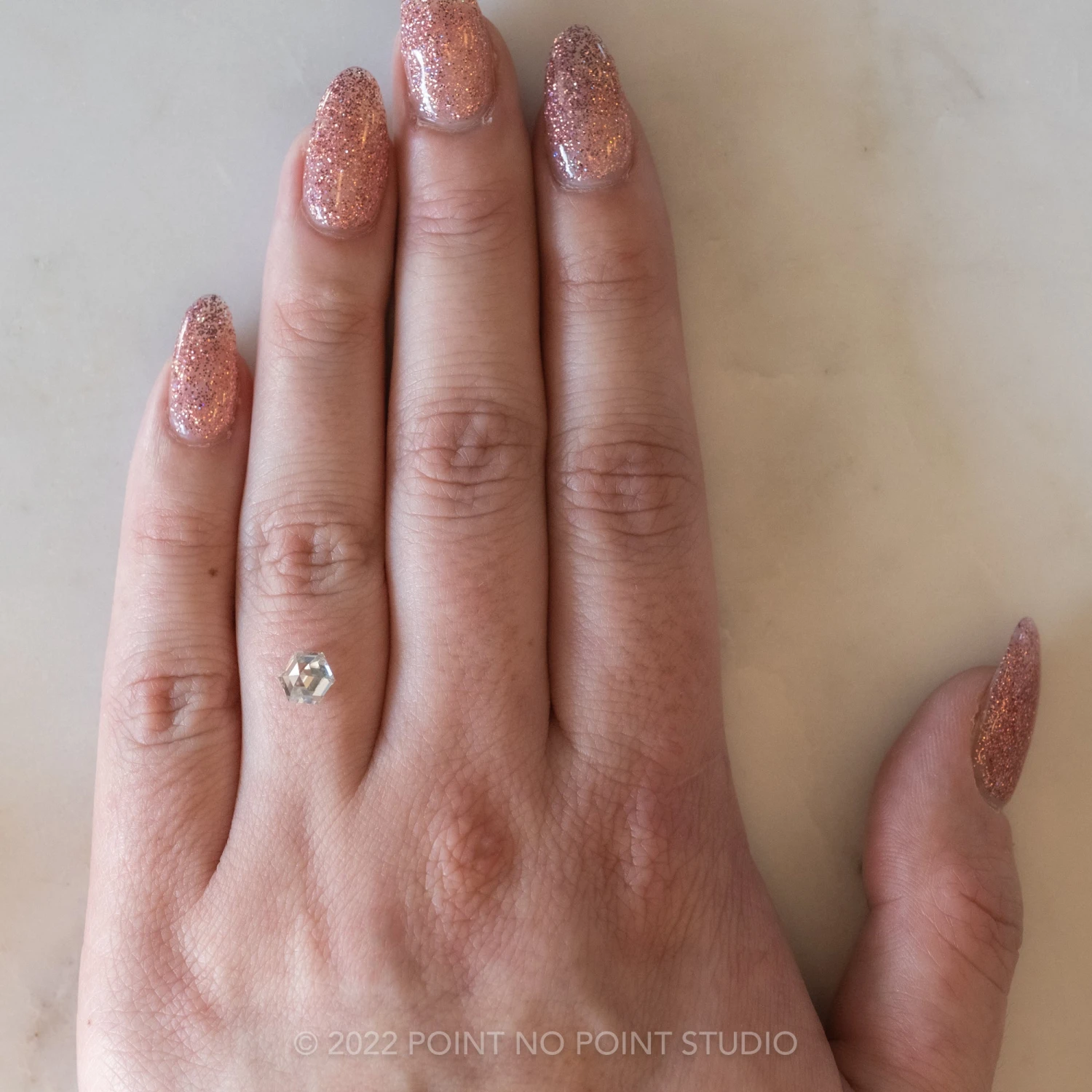 1.21 Carat Clear White Step Cut Hexagon Moissanite - Image 7