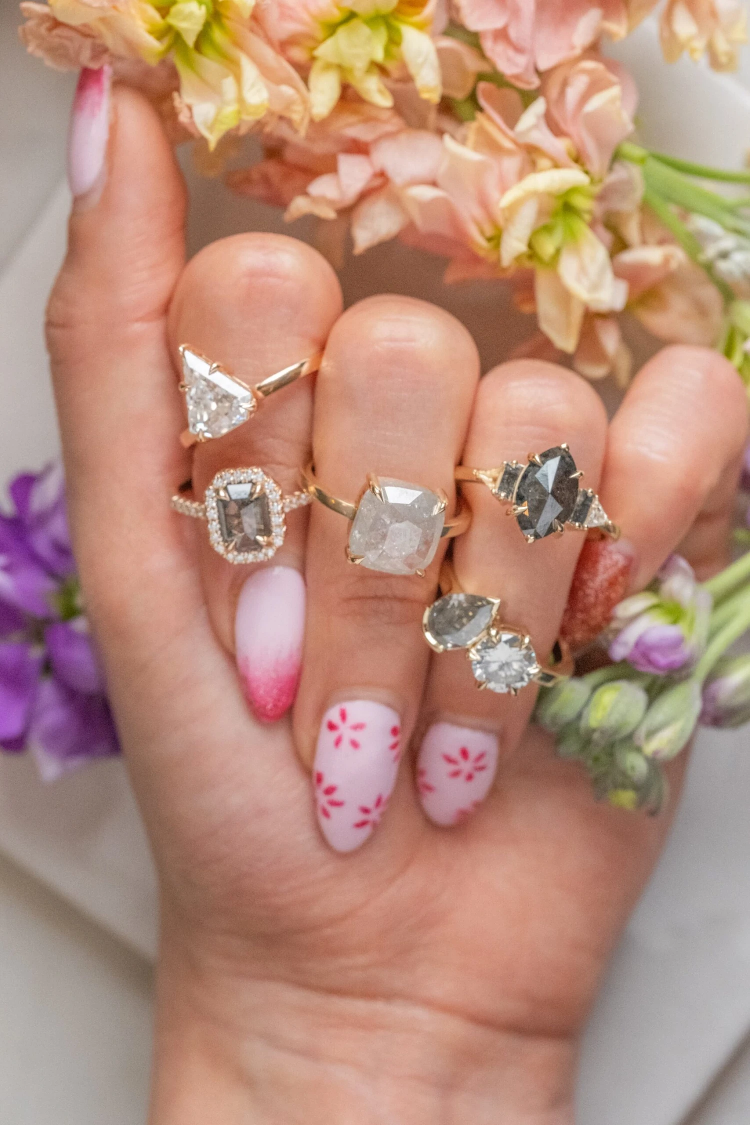 4.57 Carat Icy White Cushion Diamond Engagement Ring, Jane Setting, 14K Yellow Gold - Image 4