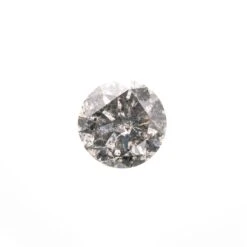 1.08 Carat Salt And Pepper Brilliant Cut Round Diamond