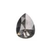 1.16 Carat Salt And Pepper Rose Cut Pear Diamond
