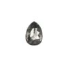 .97 Carat Salt And Pepper Rose Cut Pear Diamond