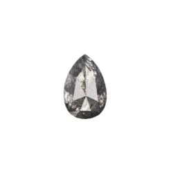 .80 Carat Salt And Pepper Rose Cut Pear Diamond
