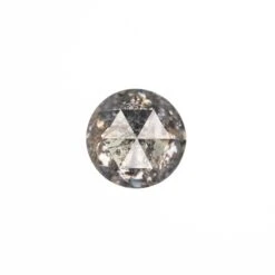 1.50 Carat Salt And Pepper Rose Cut Round Diamond