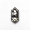 1.36 CARAT BLACK SPECKLED ROSE CUT HEXAGON DIAMOND