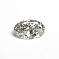 1.09 CARAT SALT AND PEPPER BRILLIANT CUT OVAL DIAMOND