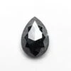 1.26 CARAT BLACK SPECKLED ROSE CUT PEAR DIAMOND