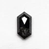 .78 CARAT BLACK SPECKLED ROSE CUT HEXAGON DIAMOND