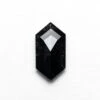 1.05 CARAT BLACK SPECKLED ROSE CUT HEXAGON DIAMOND