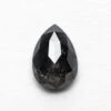 .79 CARAT BLACK SPECKLED ROSE CUT PEAR DIAMOND