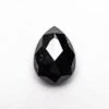1.40 CARAT BLACK ROSE CUT PEAR DIAMOND