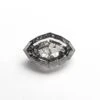 1.41 CARAT CANADIAN SALT AND PEPPER DOUBLE CUT GEOMETRIC MARQUISE DIAMOND