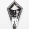 4.73 Carat Black Speckled Rose Cut Kite Diamond