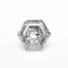 2.03 CARAT CANADIAN SALT AND PEPPER DOUBLE CUT HEXAGON DIAMOND